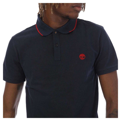 Navy - Side - Timberland Mens Millers River Polo Shirt