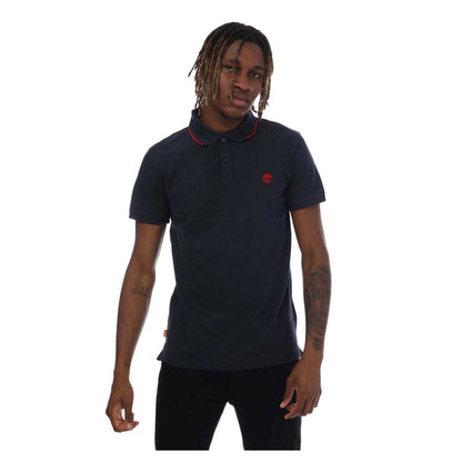 Navy - Front - Timberland Mens Millers River Polo Shirt