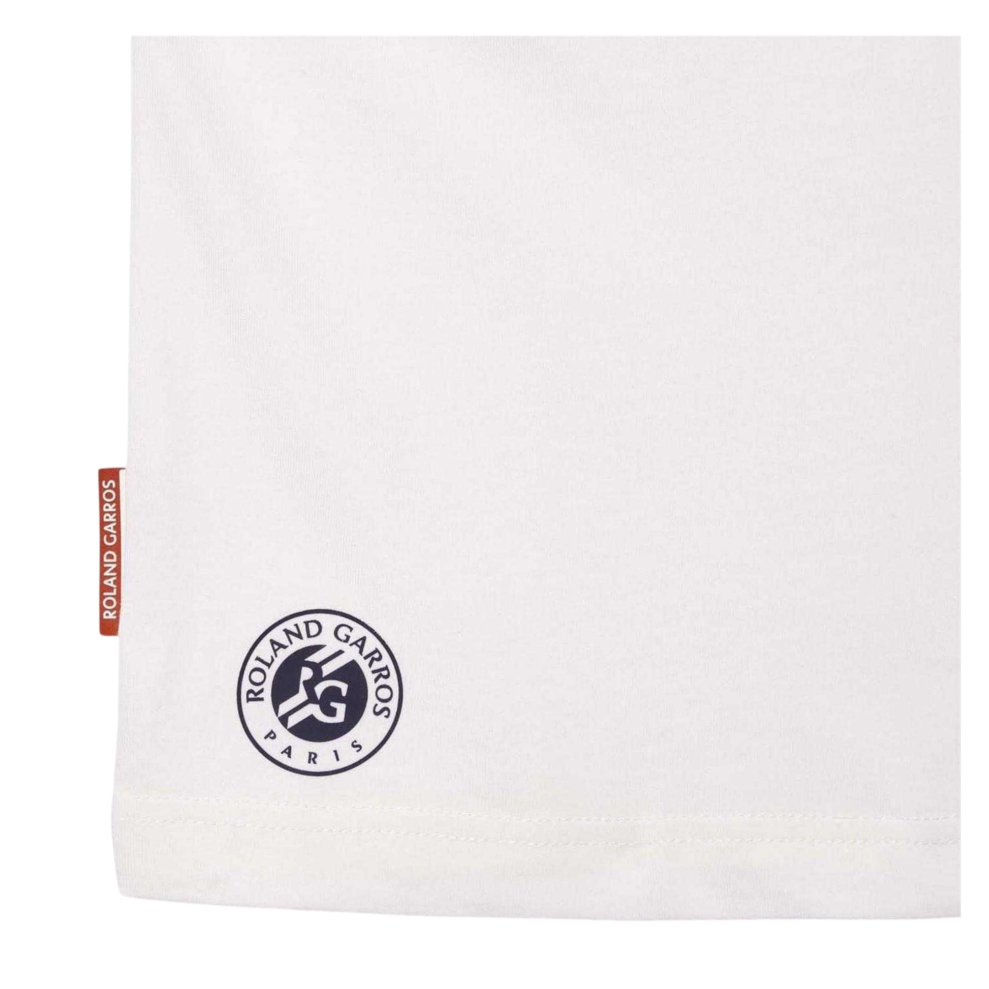 White - Back - Lacoste Unisex Adult Roland Garros Edition Regular T-Shirt