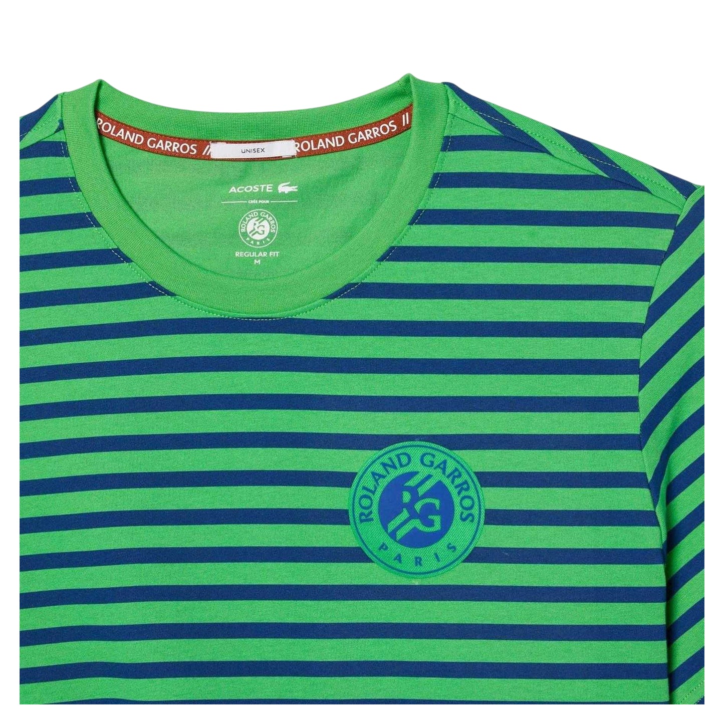 Blue - Back - Lacoste Unisex Adult Roland Garros Edition Striped T-Shirt