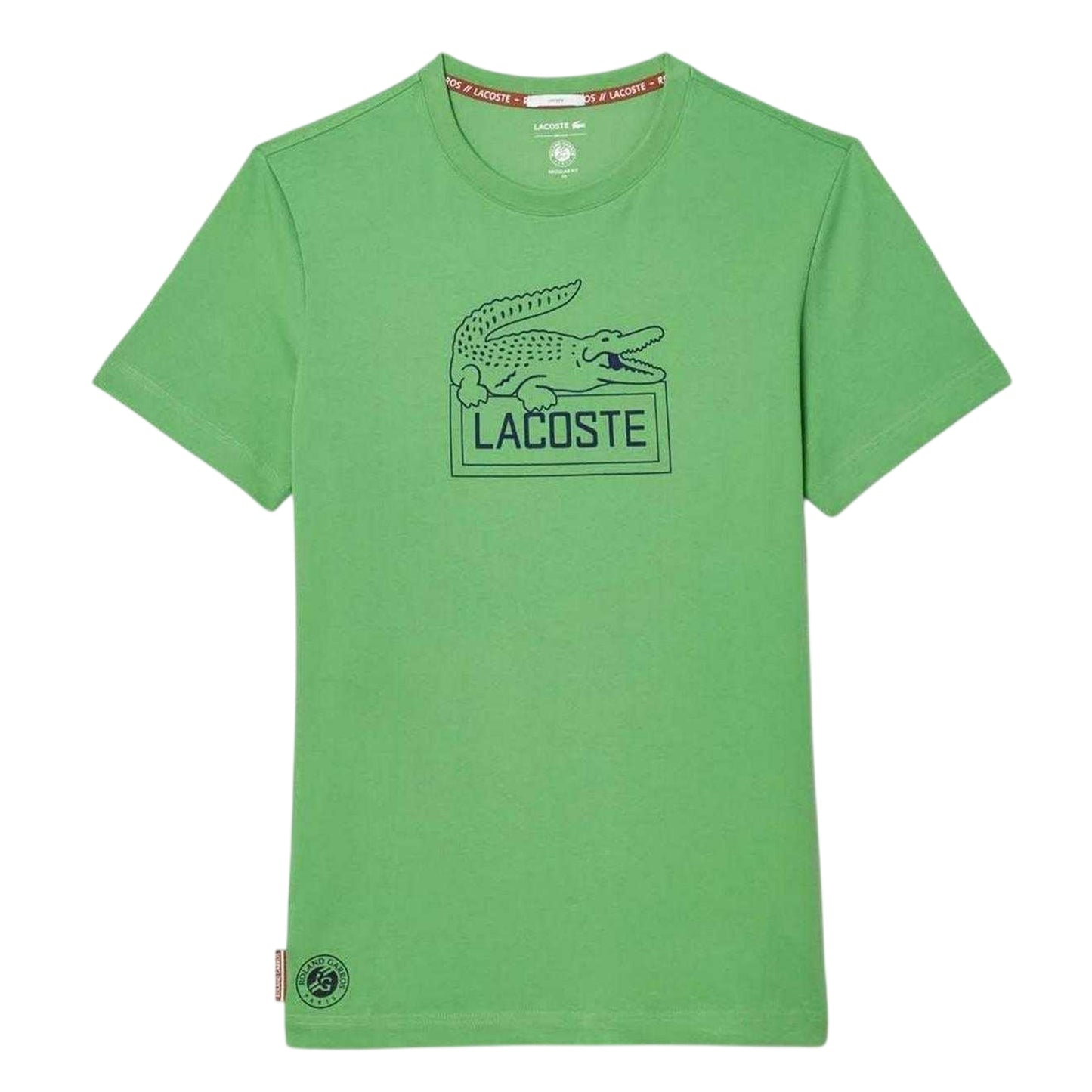 Green - Front - Lacoste Unisex Adult Roland Garros Edition Regular T-Shirt
