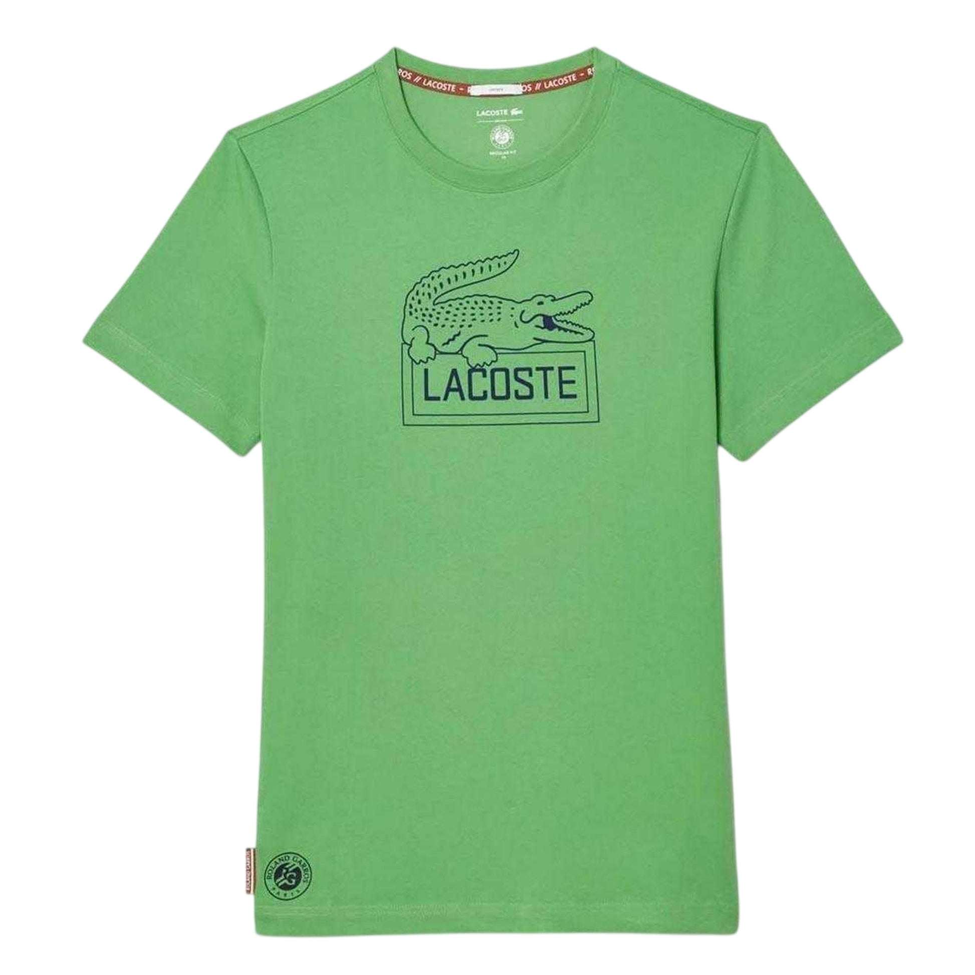 Green - Front - Lacoste Unisex Adult Roland Garros Edition Regular T-Shirt