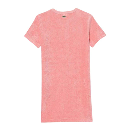Pink - Back - Lacoste Girls T-Shirt Dress