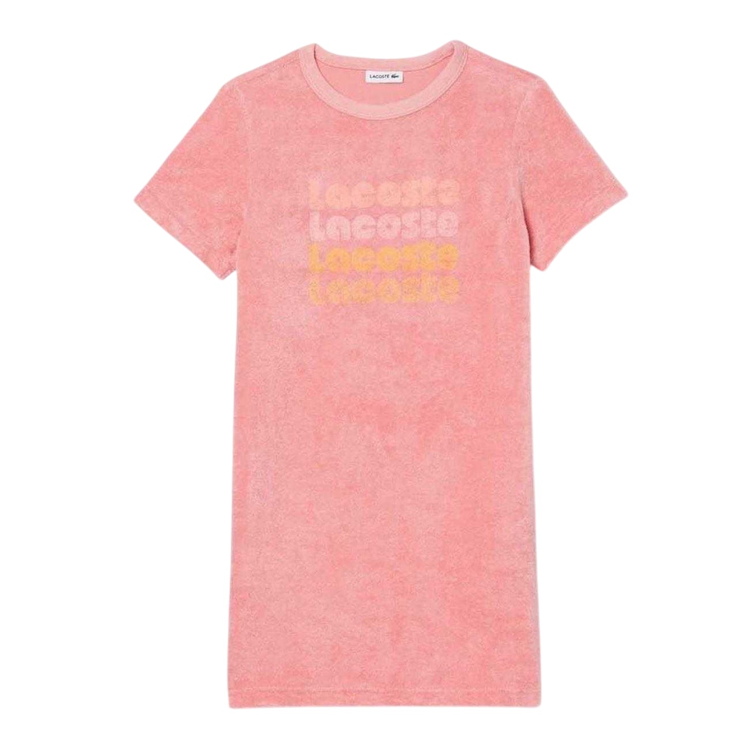 Pink - Front - Lacoste Girls T-Shirt Dress