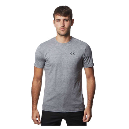 Silver - Side - Calvin Klein Mens Newport Golf T-Shirt
