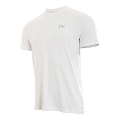 White - Front - Calvin Klein Mens Newport Golf T-Shirt