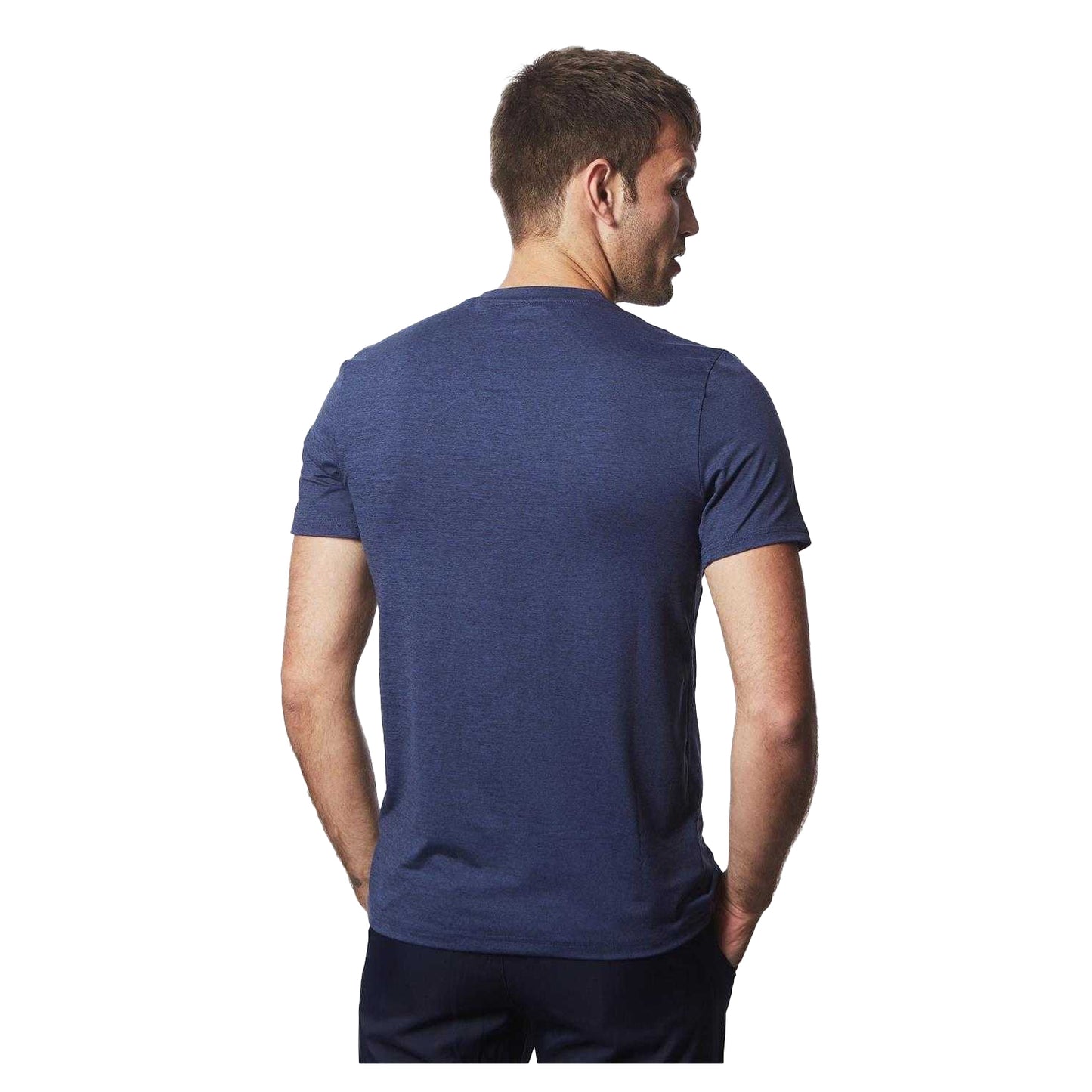 Navy Marl - Back - Calvin Klein Mens Newport Golf T-Shirt