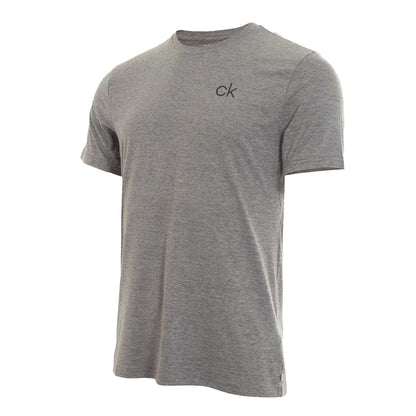 Silver - Front - Calvin Klein Mens Newport Golf T-Shirt