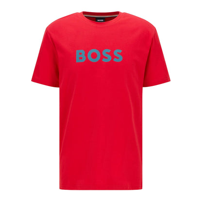 Bright Red - Front - Boss Mens Hbw Logo T-Shirt