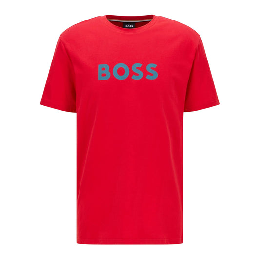 Bright Red - Front - Boss Mens Hbw Logo T-Shirt