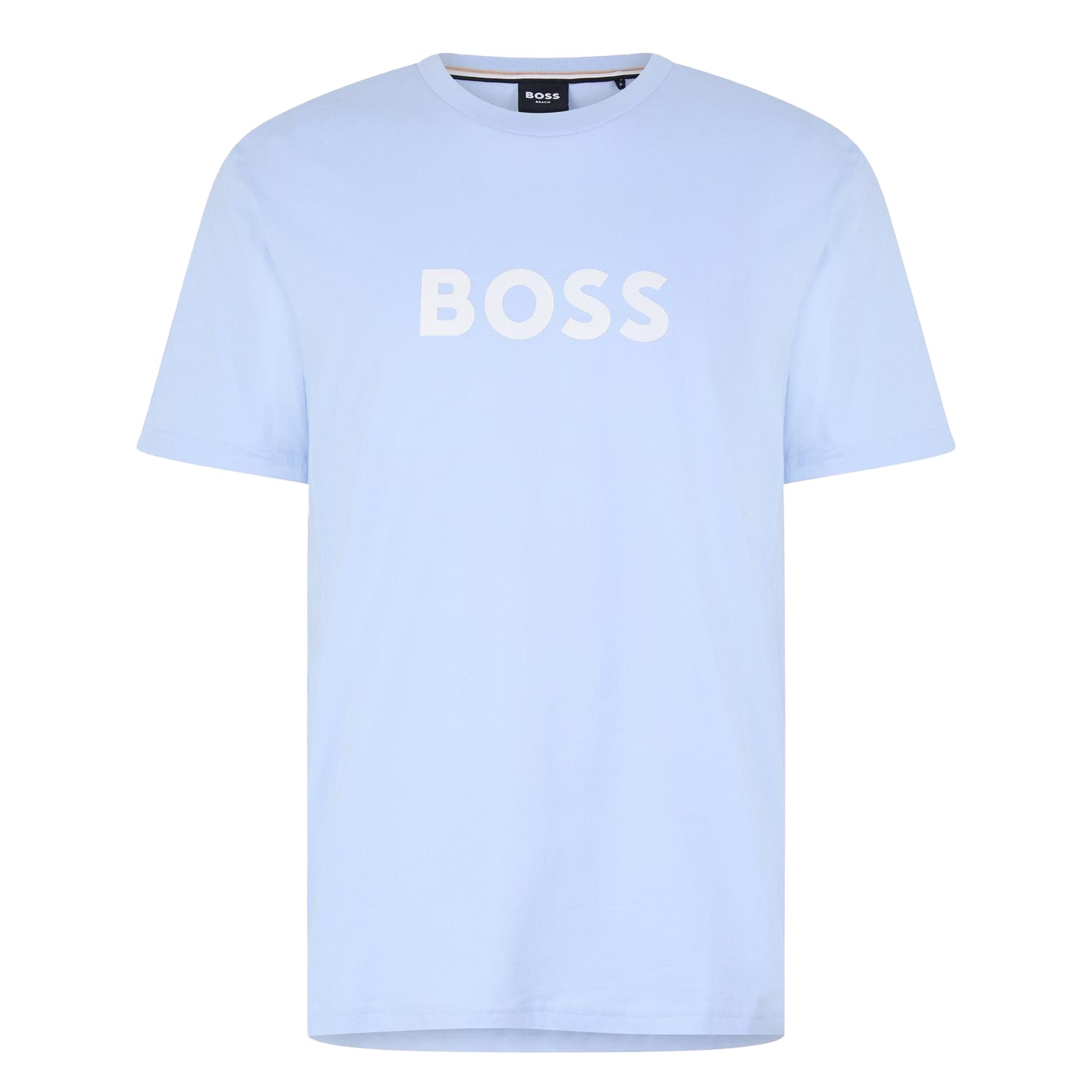 Light Blue - Front - Boss Mens Hbw Logo T-Shirt