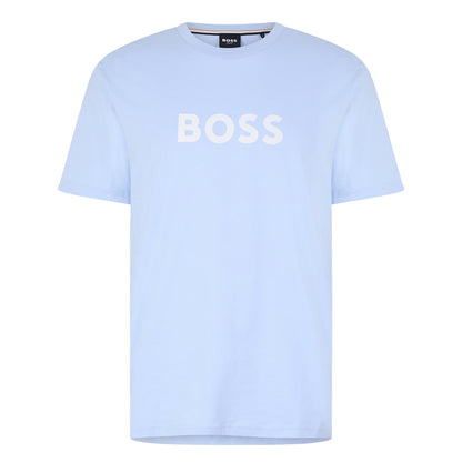 Light Blue - Front - Boss Mens Hbw Logo T-Shirt