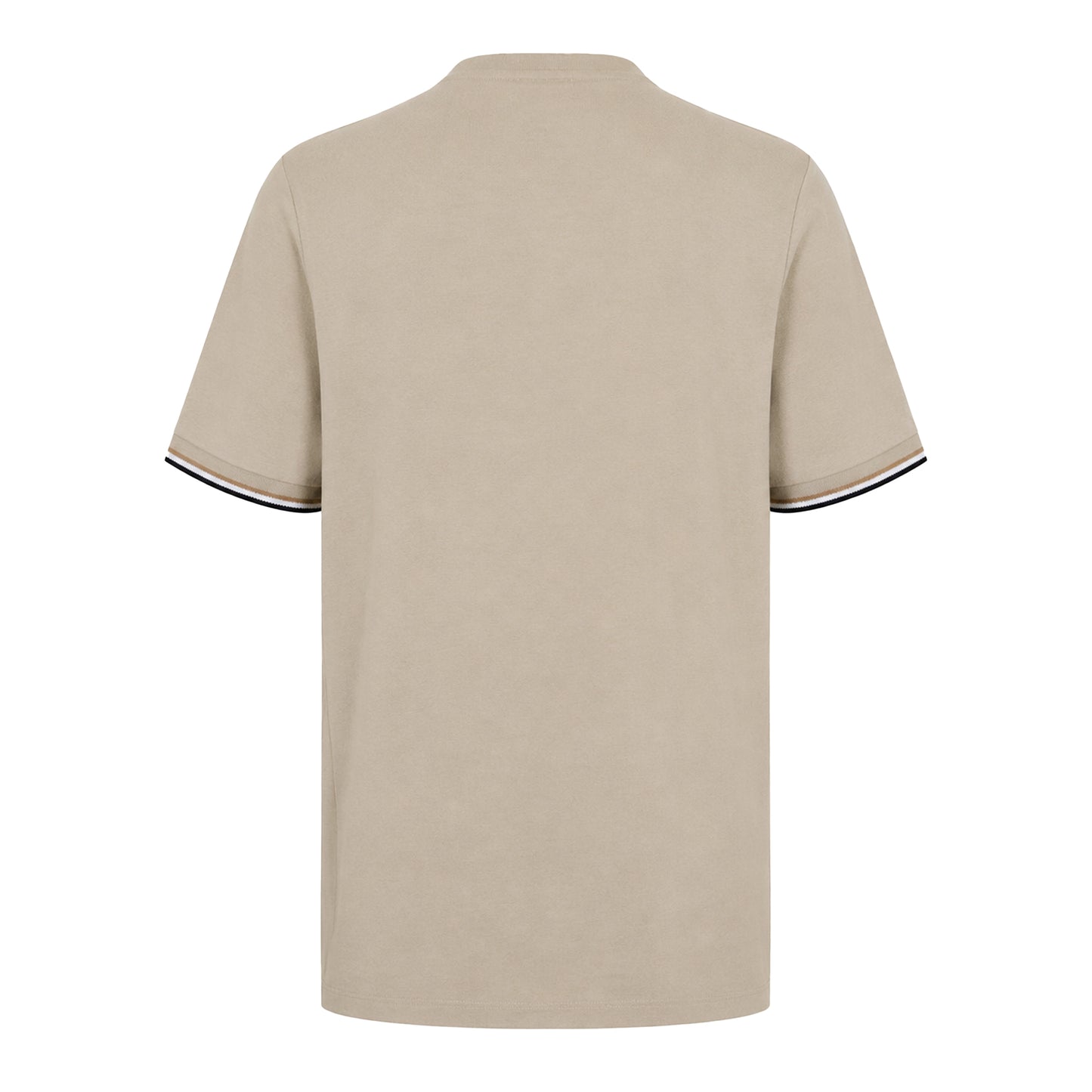 Beige - Back - Boss Mens Hbb Thompson 04 Premium Cotton Regular T-Shirt