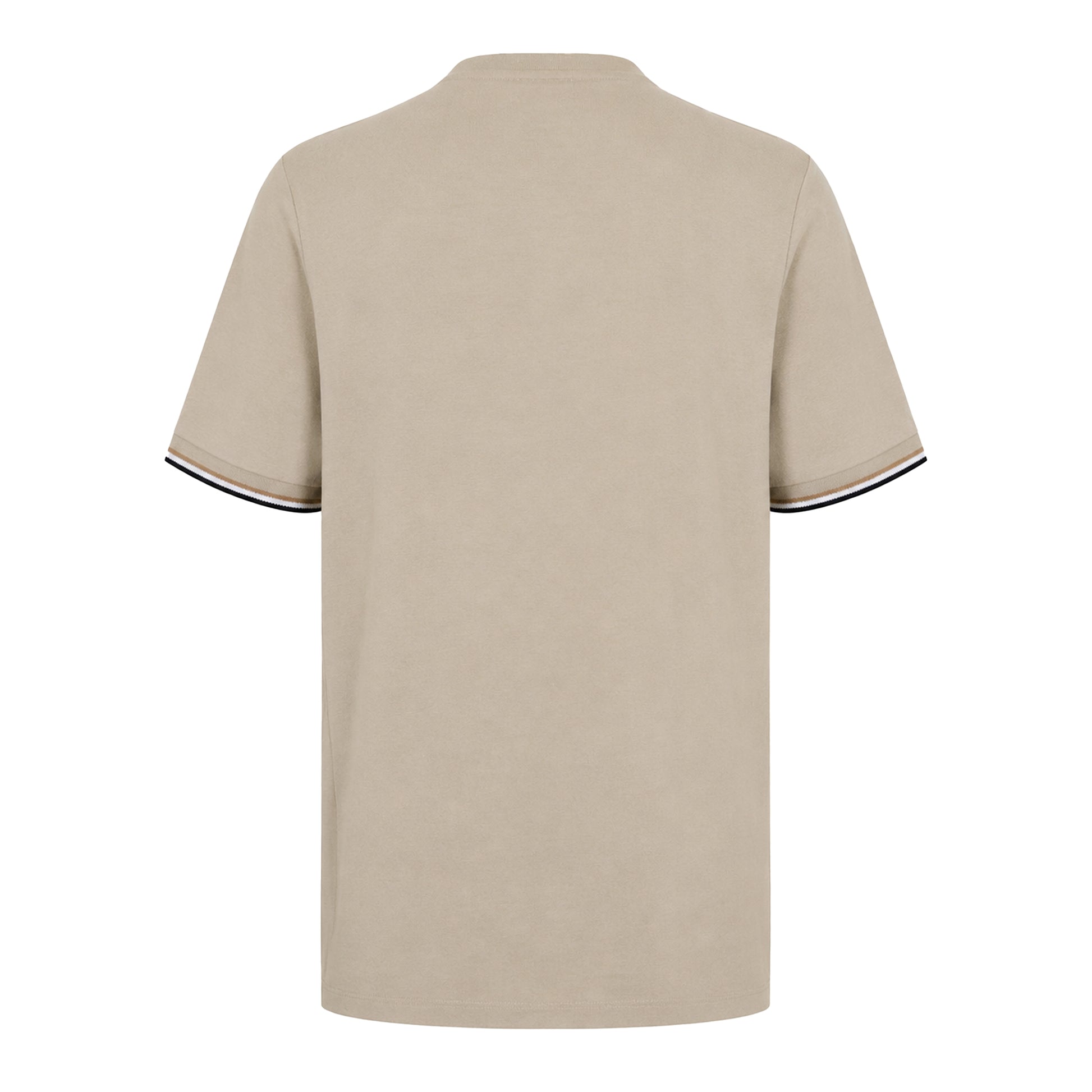 Beige - Back - Boss Mens Hbb Thompson 04 Premium Cotton Regular T-Shirt