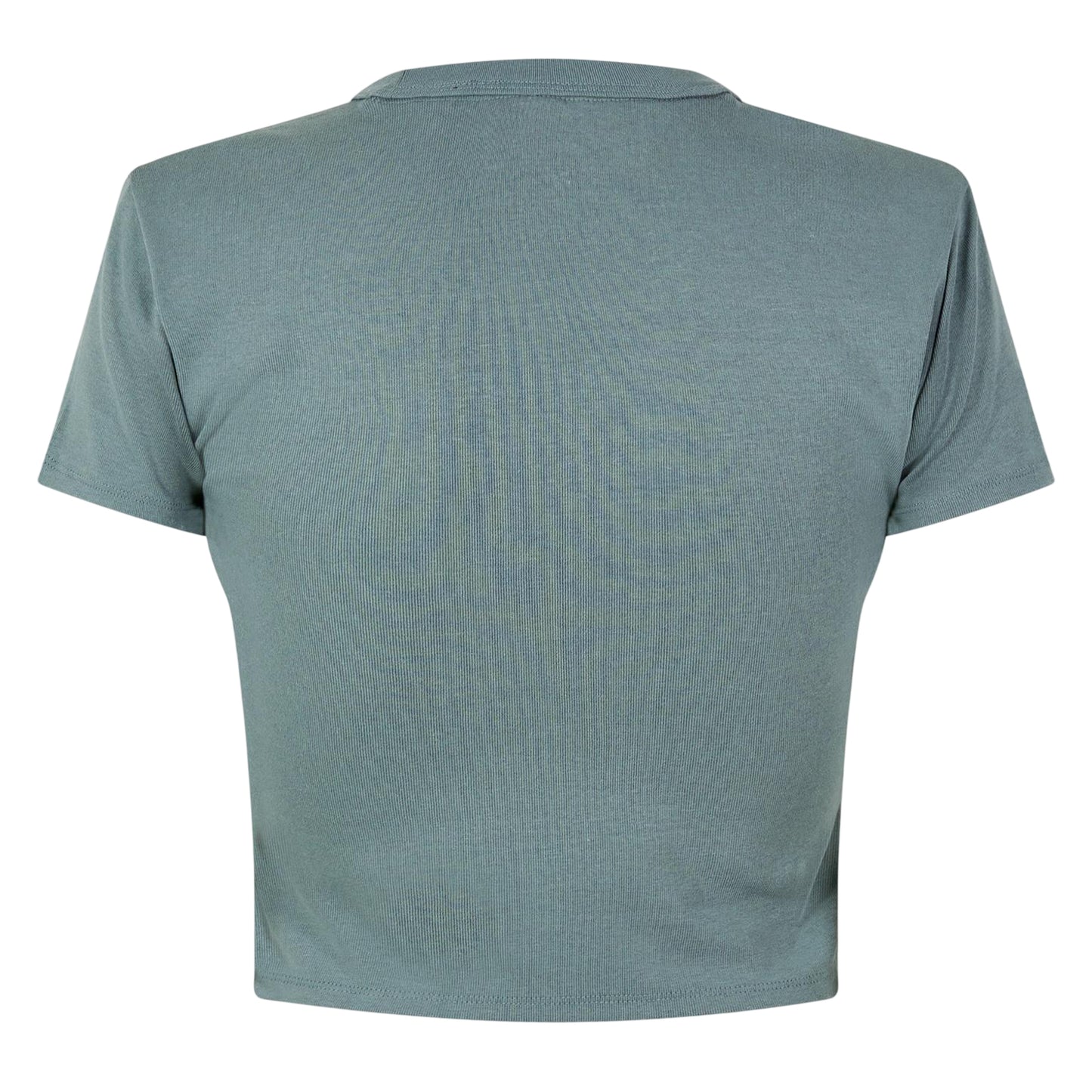 Green - Back - Hugo Womens-Ladies Logo Cotton Crop T-Shirt