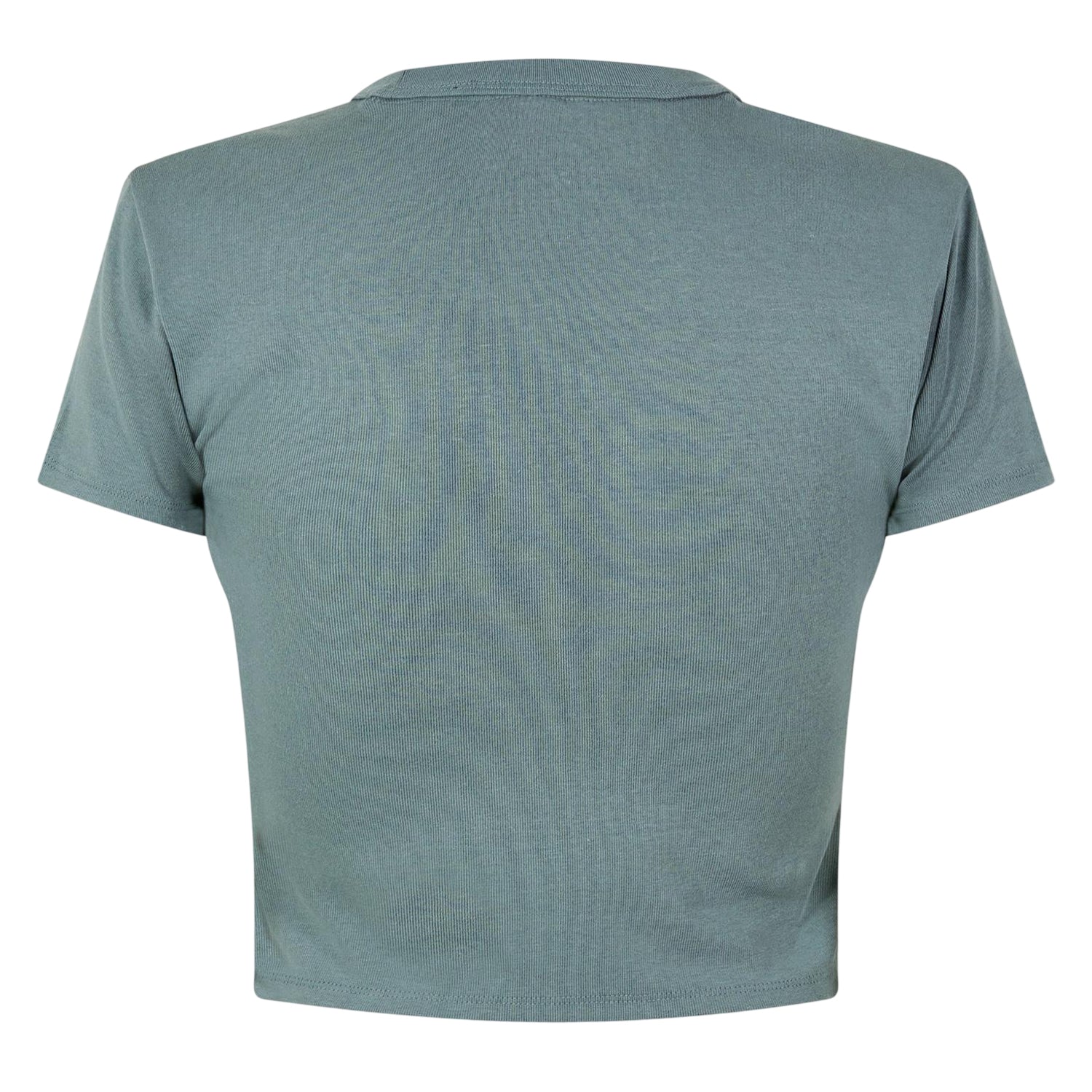 Green - Back - Hugo Womens-Ladies Logo Cotton Crop T-Shirt