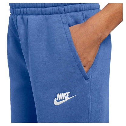 Blue - Side - Nike Childrens-Kids Fleece Jogging Bottoms