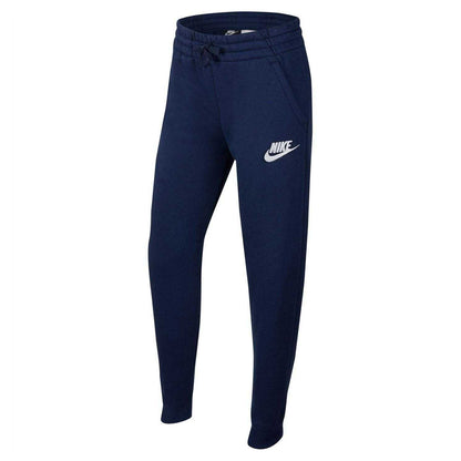 Navy - Front - Nike Childrens-Kids Fleece Jogging Bottoms