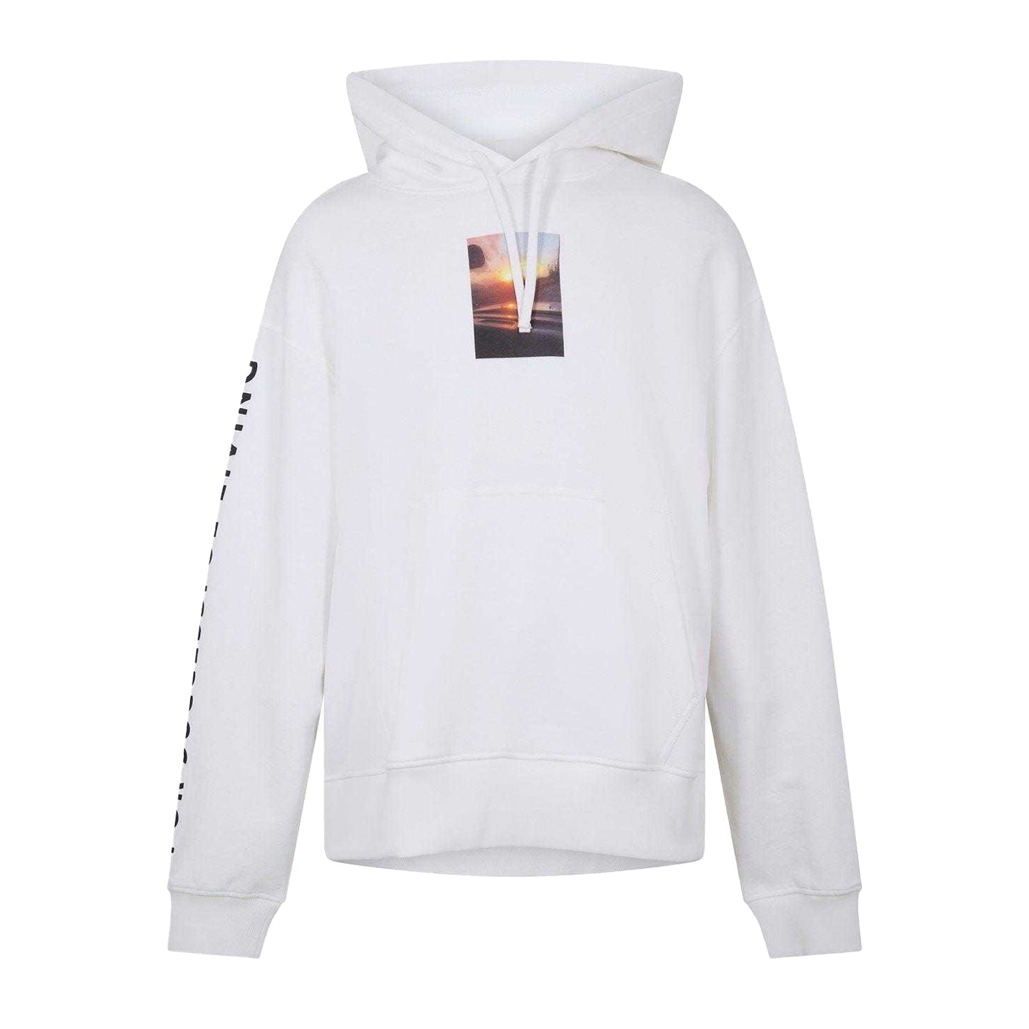 White - Front - Diesel Unisex Adult Photo Print Hoodie