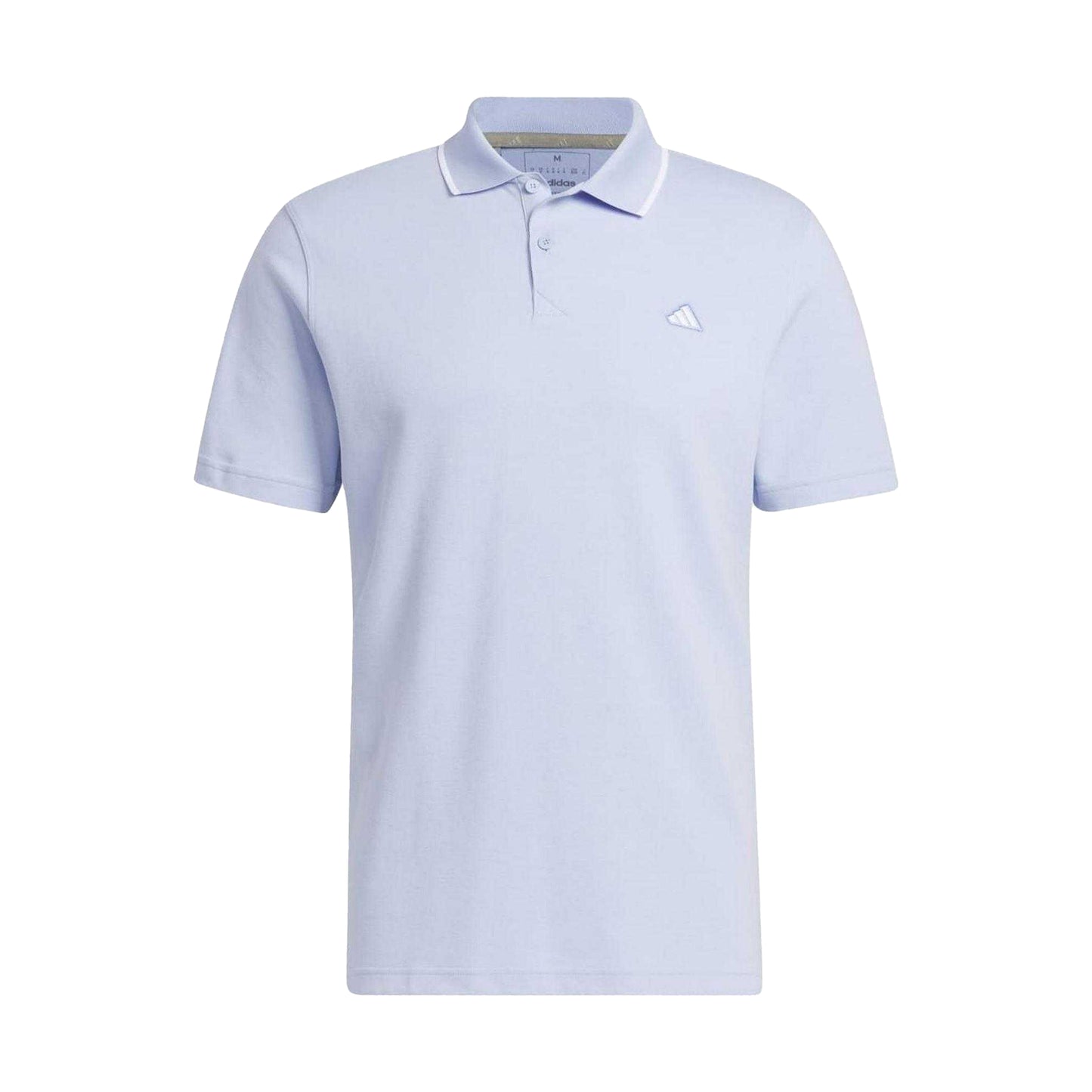 Blue - Front - Adidas Mens Pique Golf Polo Shirt