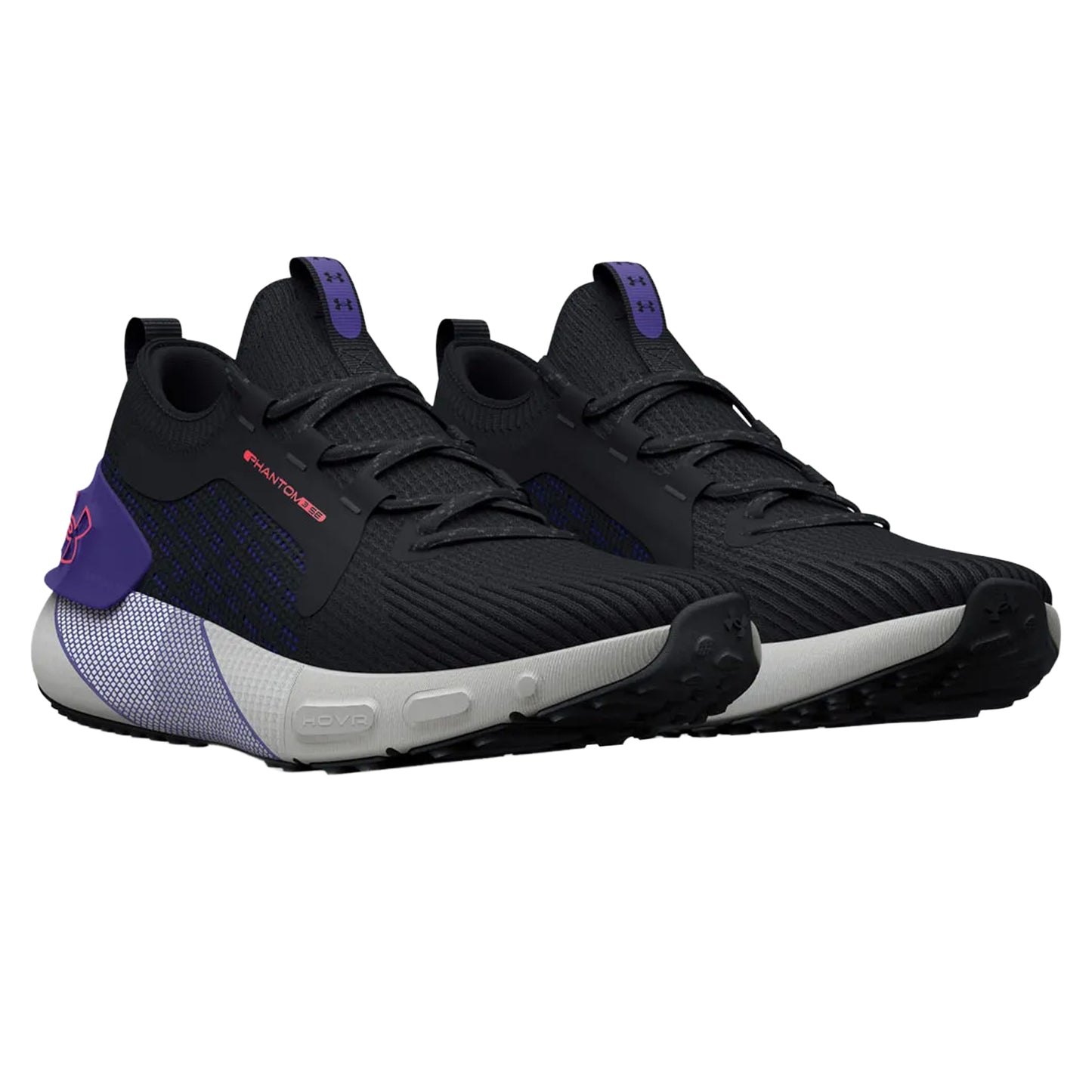 Black - Front - Under Armour Mens Hovr Phantom 3 Running Shoes