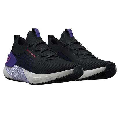 Black - Front - Under Armour Mens Hovr Phantom 3 Running Shoes
