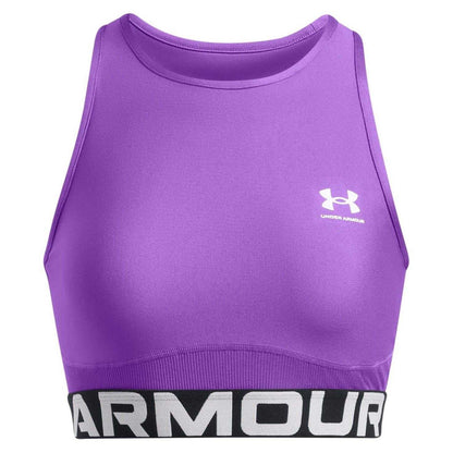 Purple - Front - Under Armour Womens-Ladies HeatGear Tank Top