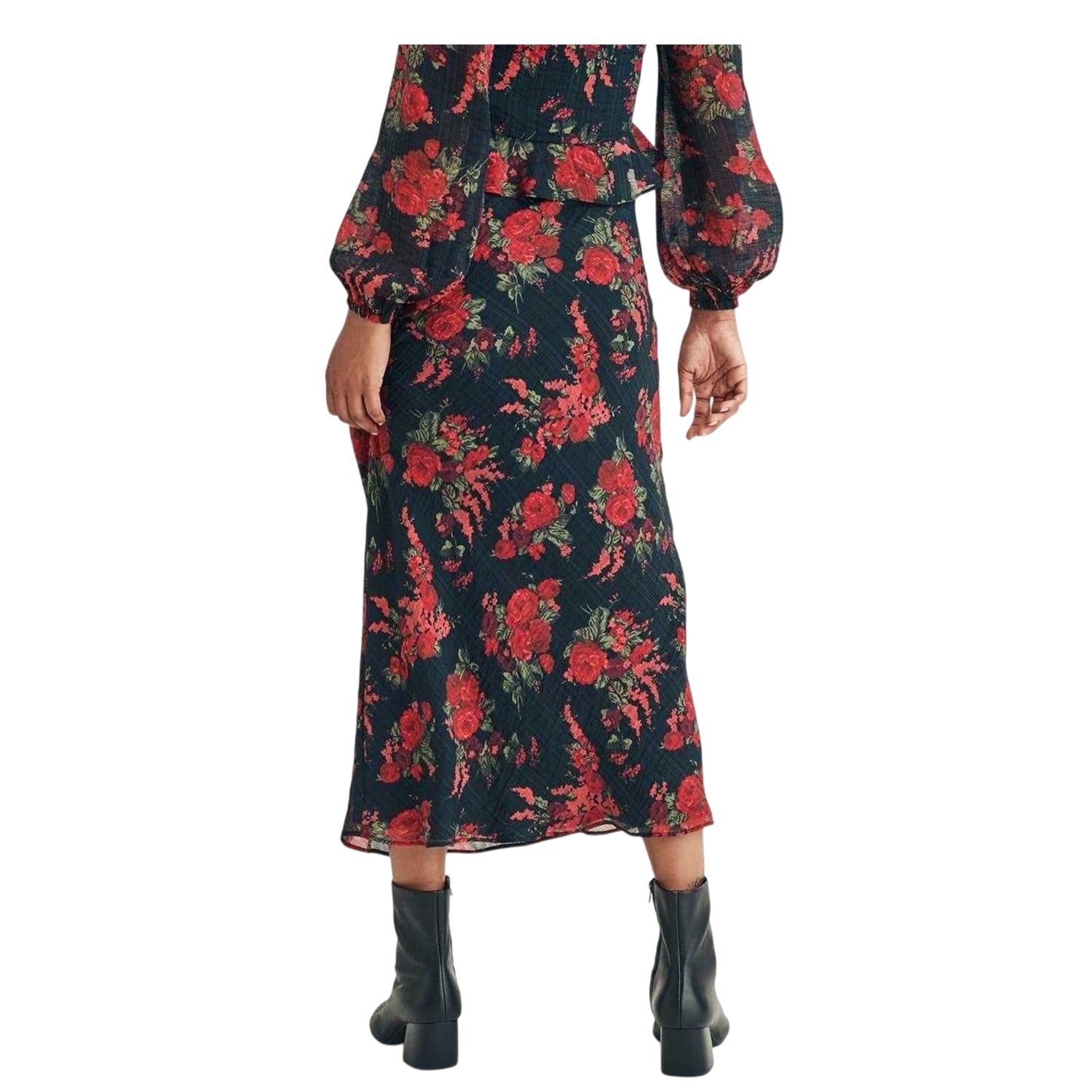 Brown - Back - Nobody´s Child Womens-Ladies Lotus Midi Skirt