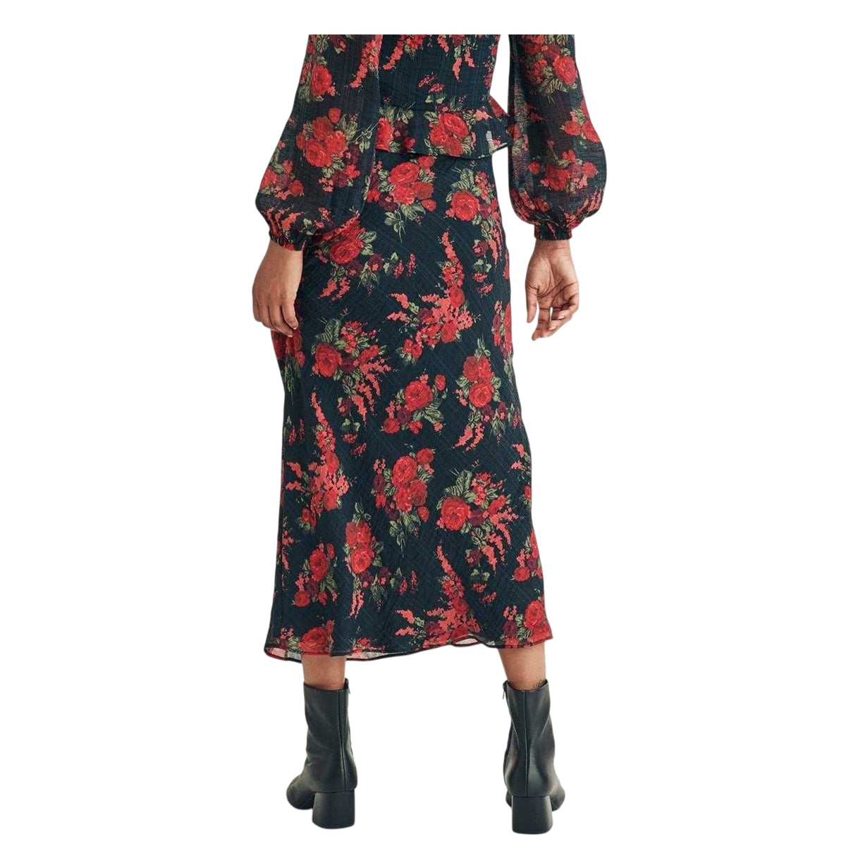 Brown - Back - Nobody´s Child Womens-Ladies Lotus Midi Skirt