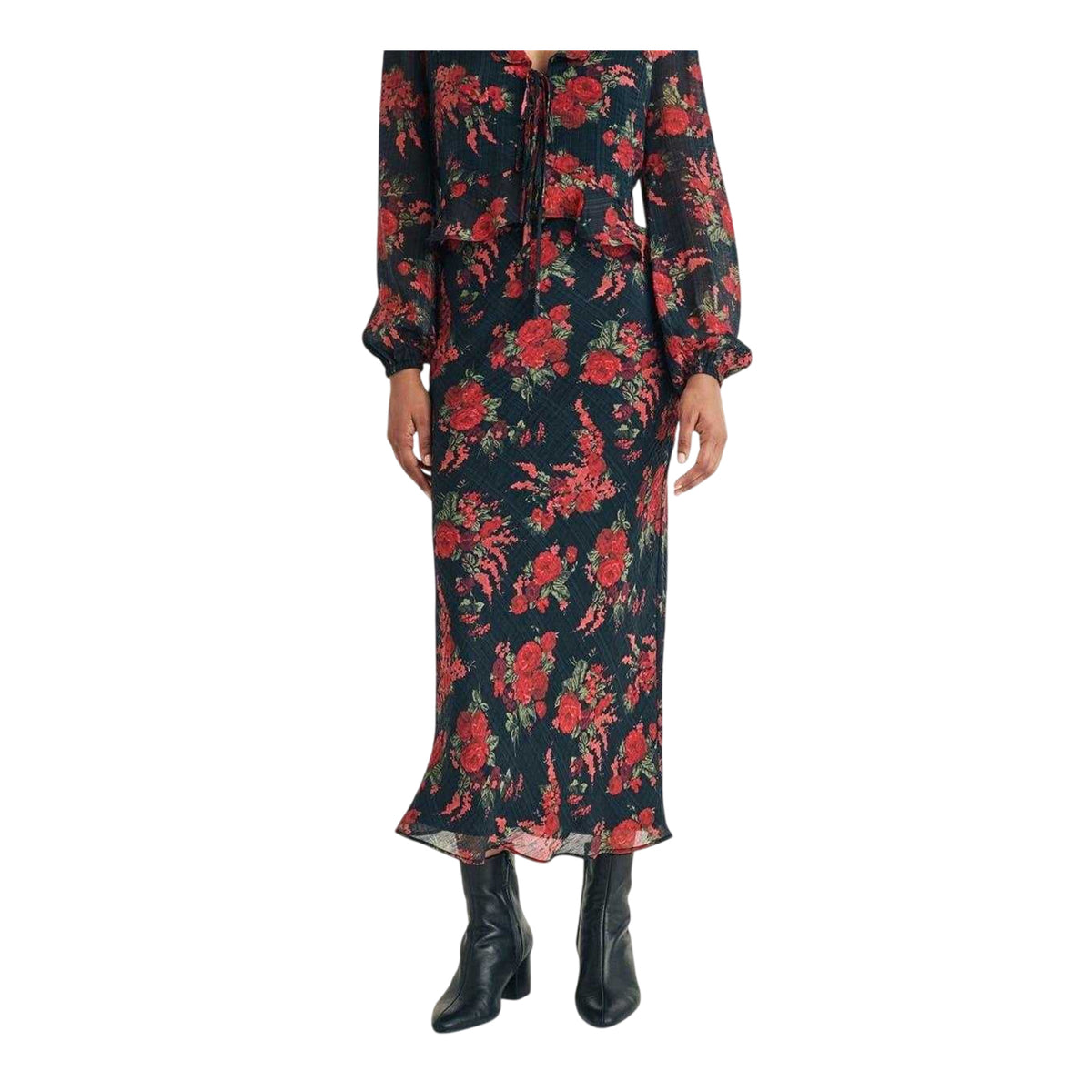 Brown - Front - Nobody´s Child Womens-Ladies Lotus Midi Skirt