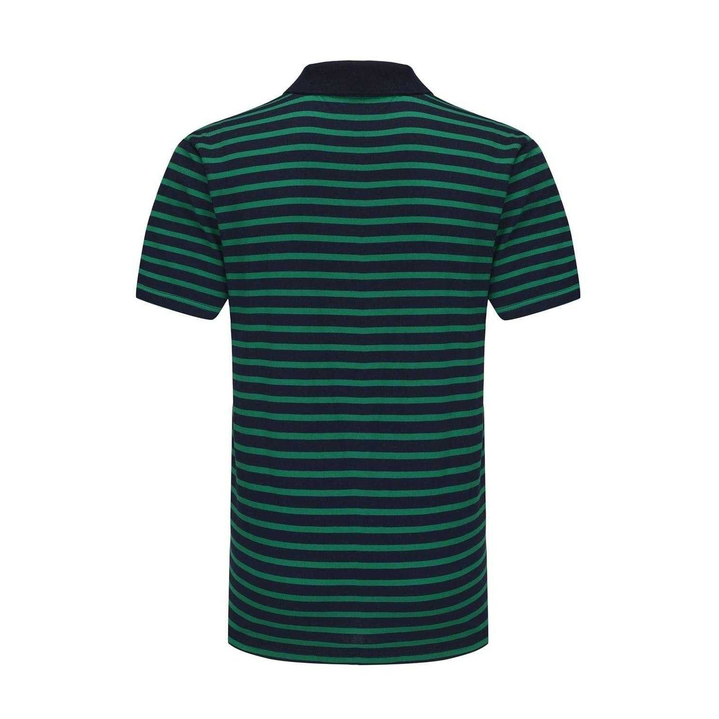 Blue - Back - Firetrap Mens Classic Striped Polo Shirt