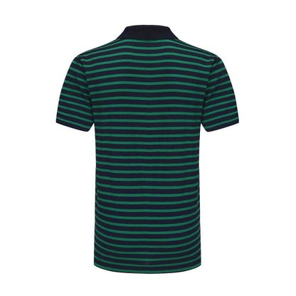 Blue - Back - Firetrap Mens Classic Striped Polo Shirt