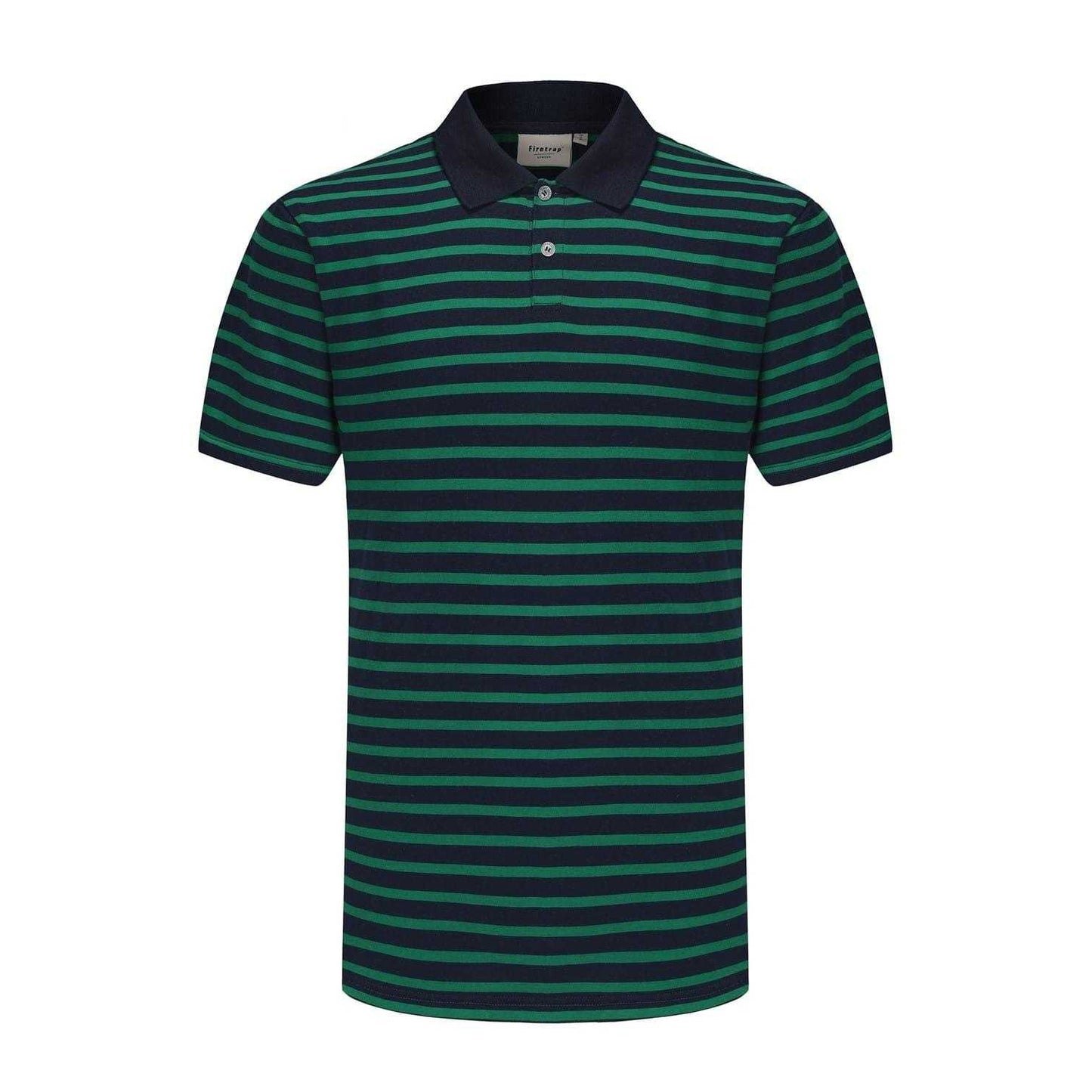 Blue - Front - Firetrap Mens Classic Striped Polo Shirt