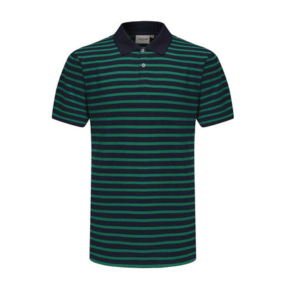 Blue - Front - Firetrap Mens Classic Striped Polo Shirt