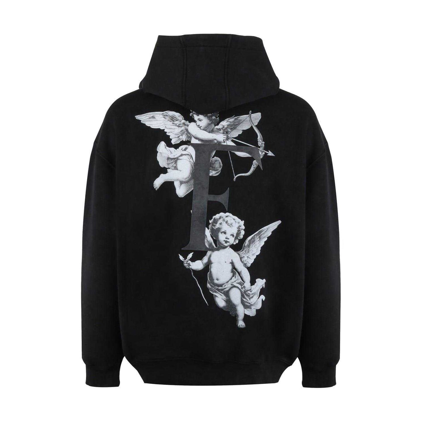 Faded Grey Faded - Back - Firetrap Unisex Adult Cherub Hoodie