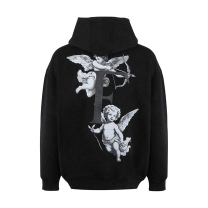 Faded Grey Faded - Back - Firetrap Unisex Adult Cherub Hoodie