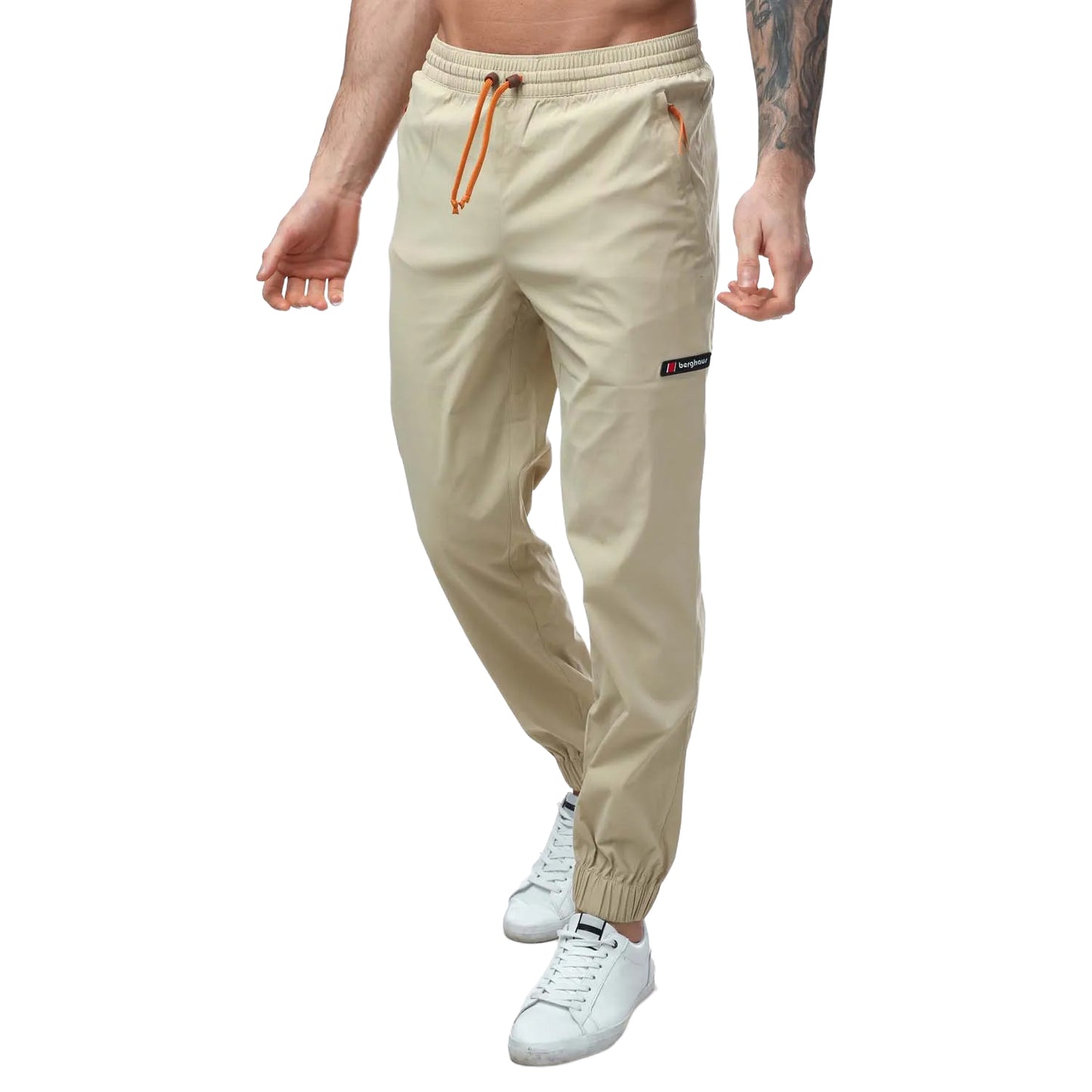 Natural - Front - Berghaus Mens Windpant 90 Trousers