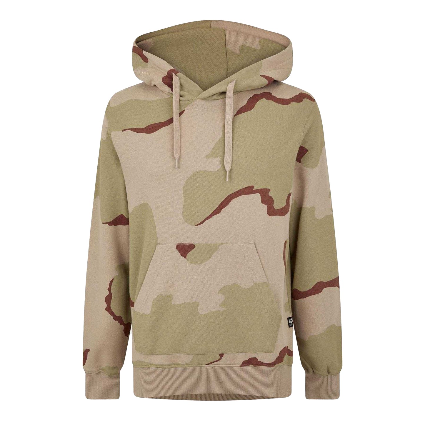 Dark Brick - Front - G-Star Unisex Adult Hooded Regular Pullover Hoodie