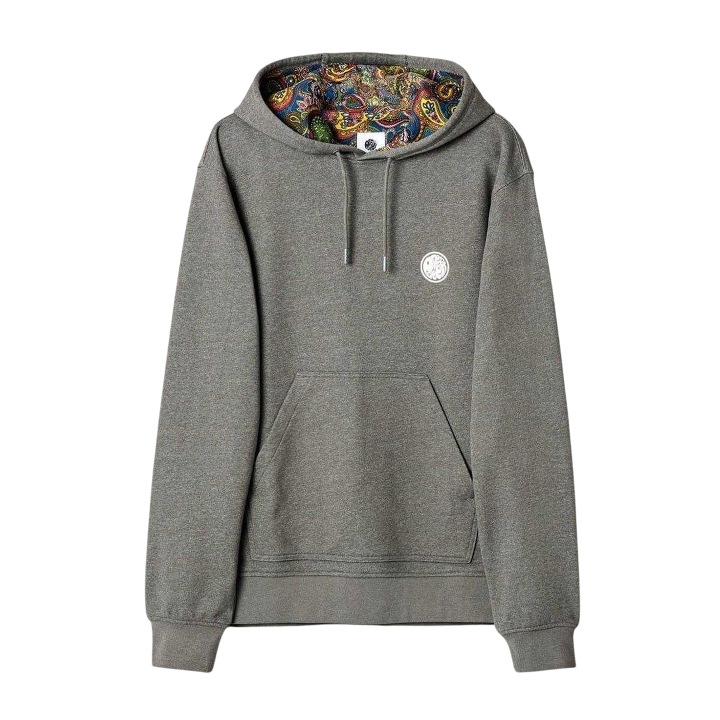 Grey - Front - Pretty Green Mens Lounge Hoodie