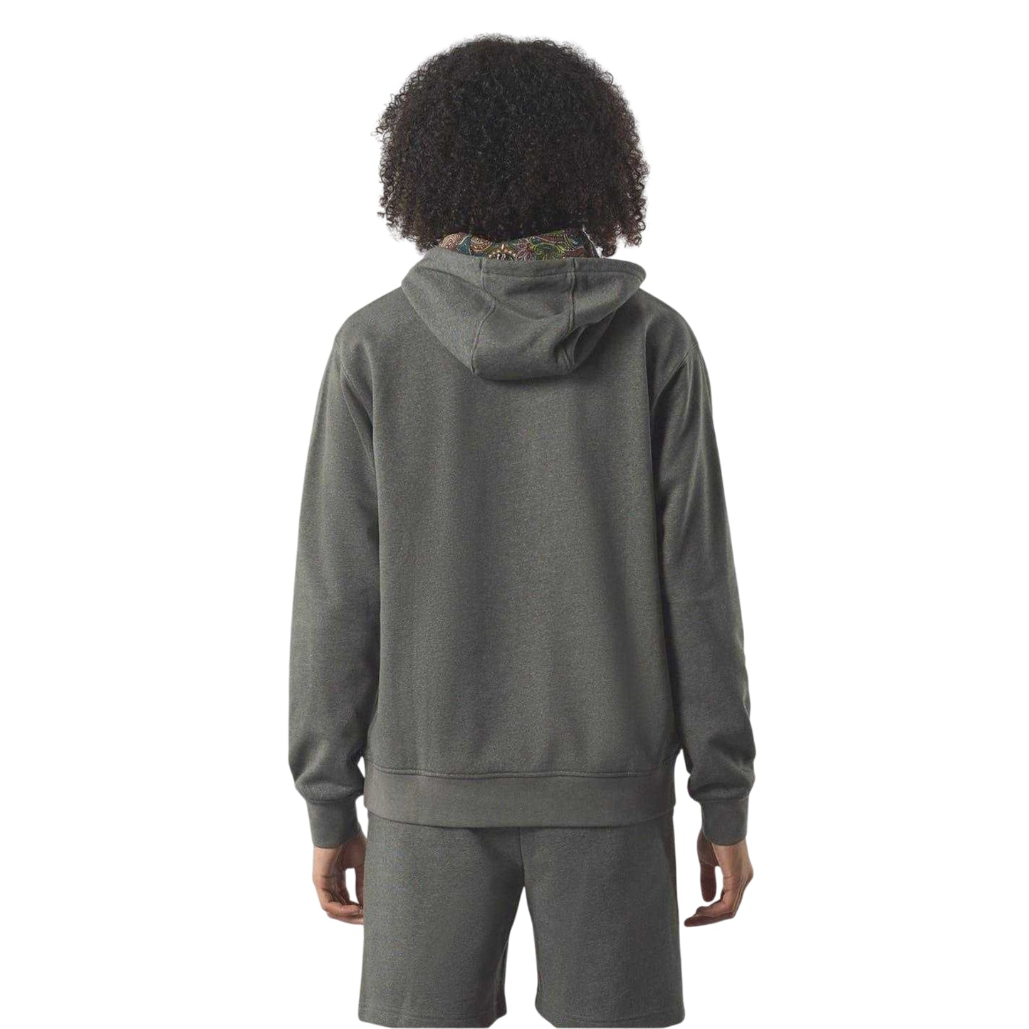 Grey - Back - Pretty Green Mens Lounge Hoodie
