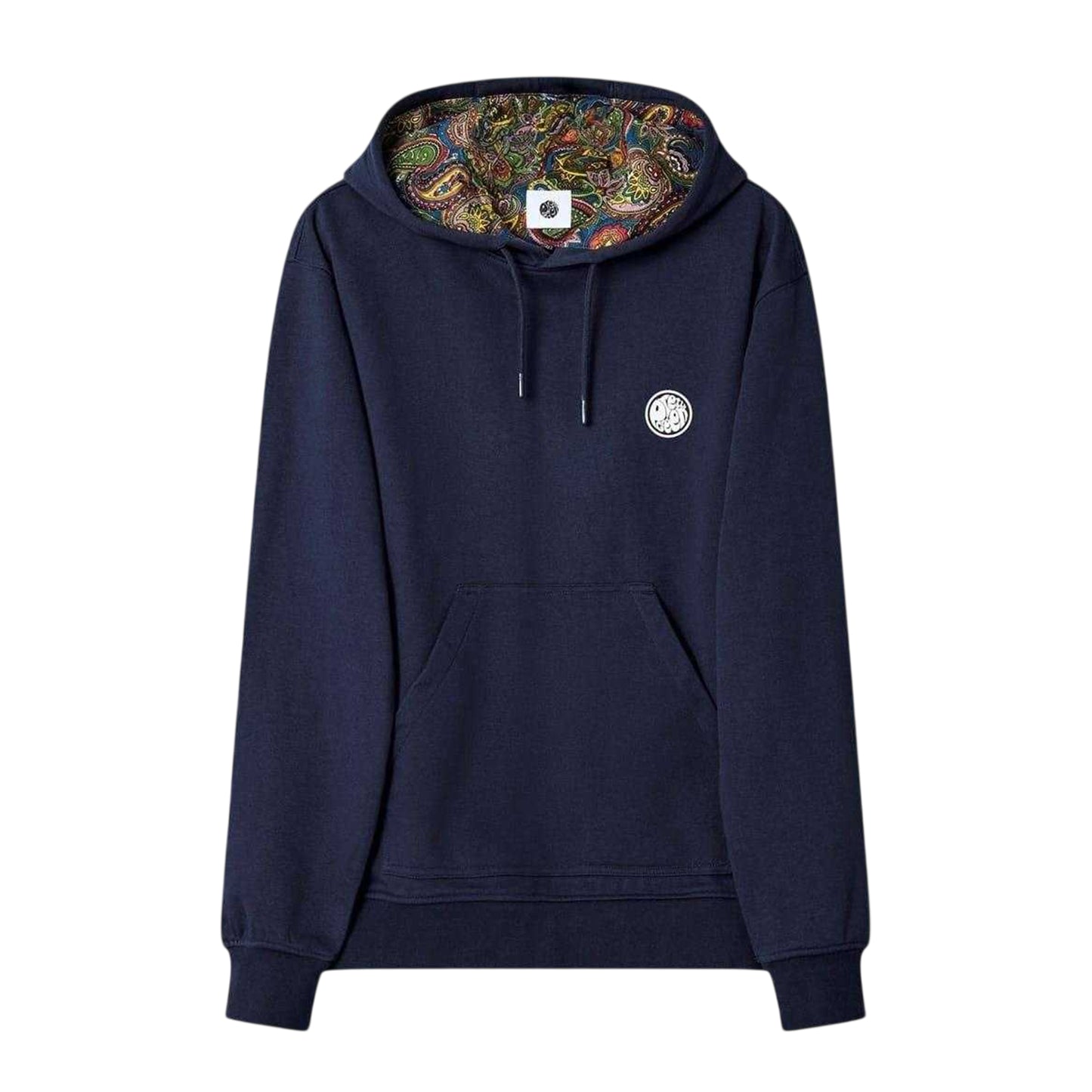 Navy - Front - Pretty Green Mens Lounge Hoodie