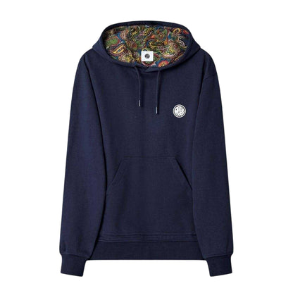 Navy - Front - Pretty Green Mens Lounge Hoodie