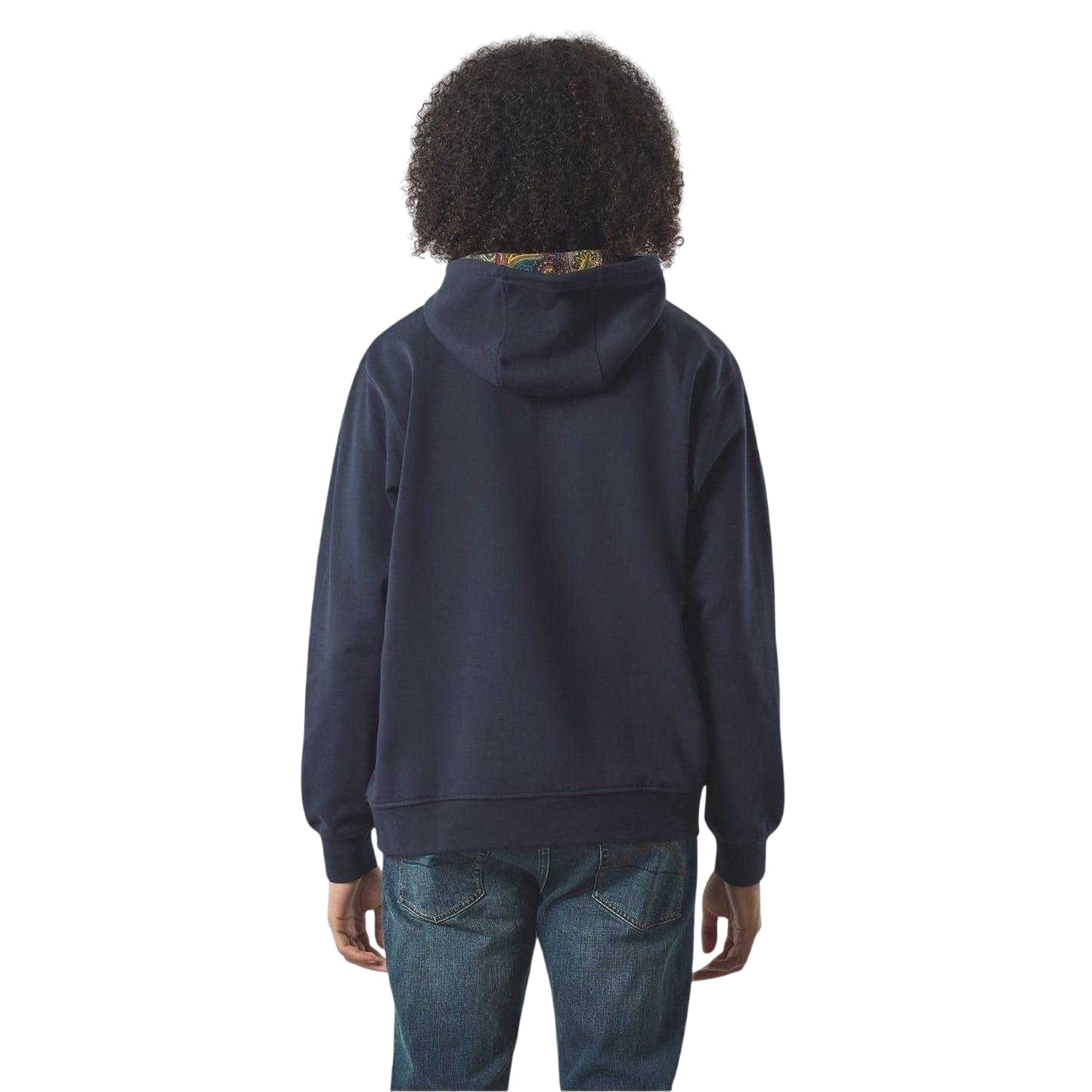 Navy - Back - Pretty Green Mens Lounge Hoodie