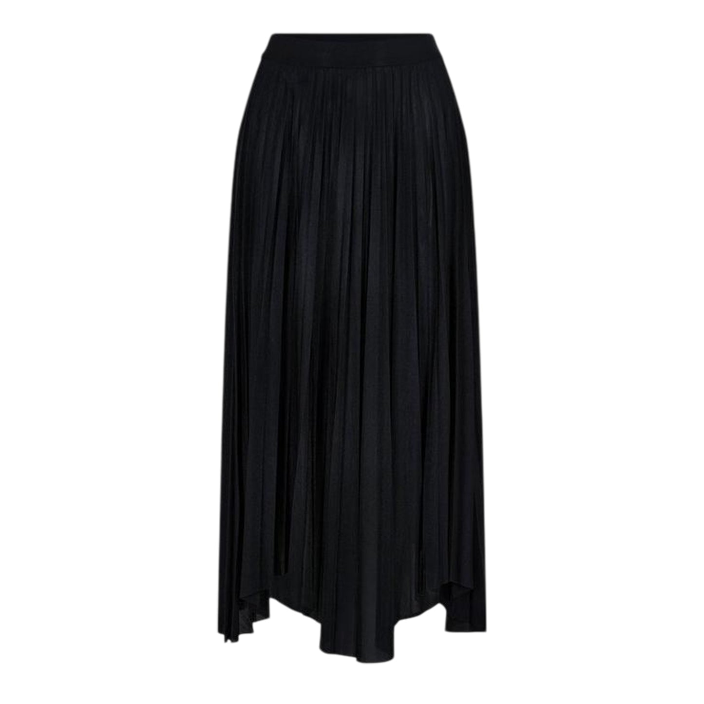 Black - Front - Boss Womens-Ladies Exala Asymmetric Regular Maxi Skirt