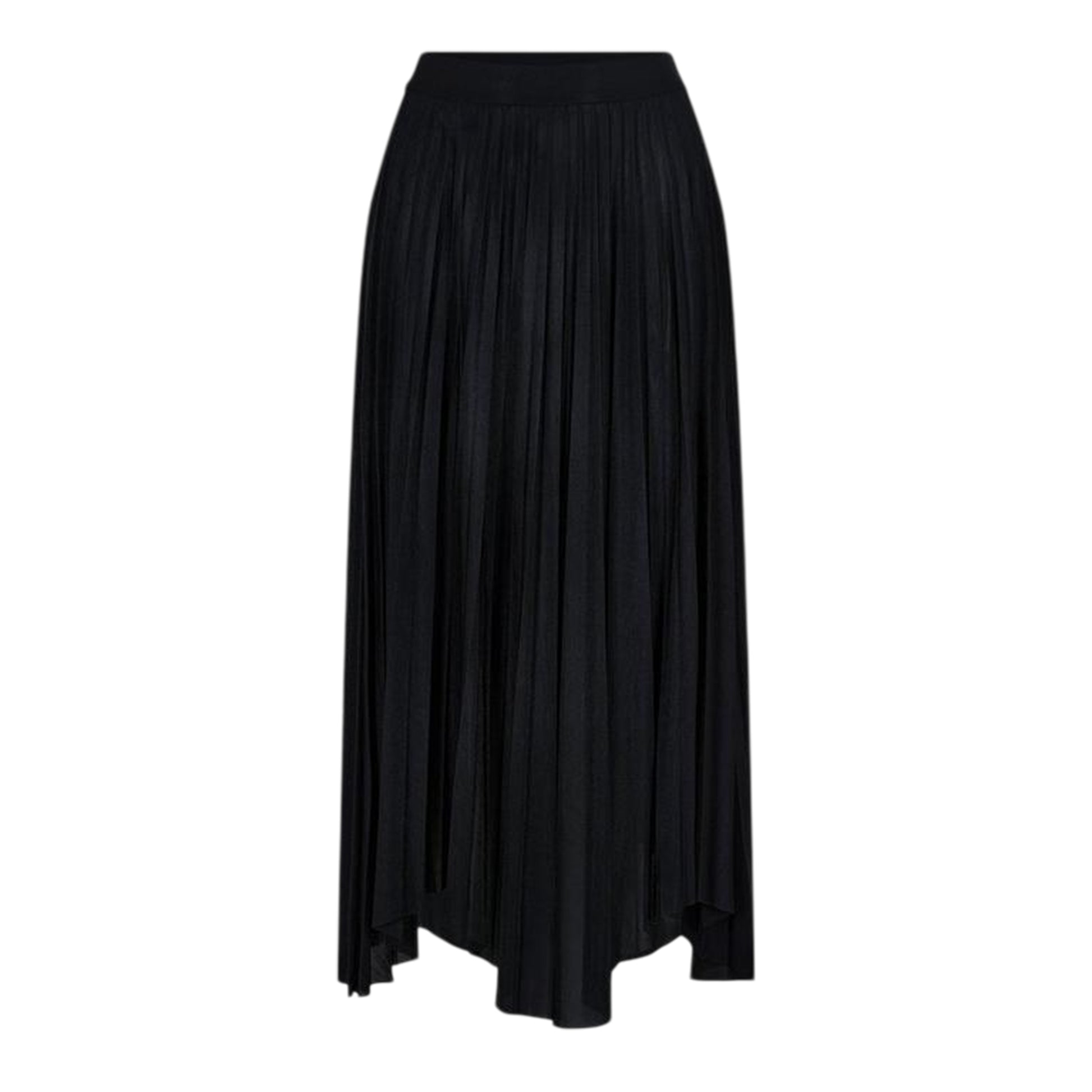 Black - Front - Boss Womens-Ladies Exala Asymmetric Regular Maxi Skirt