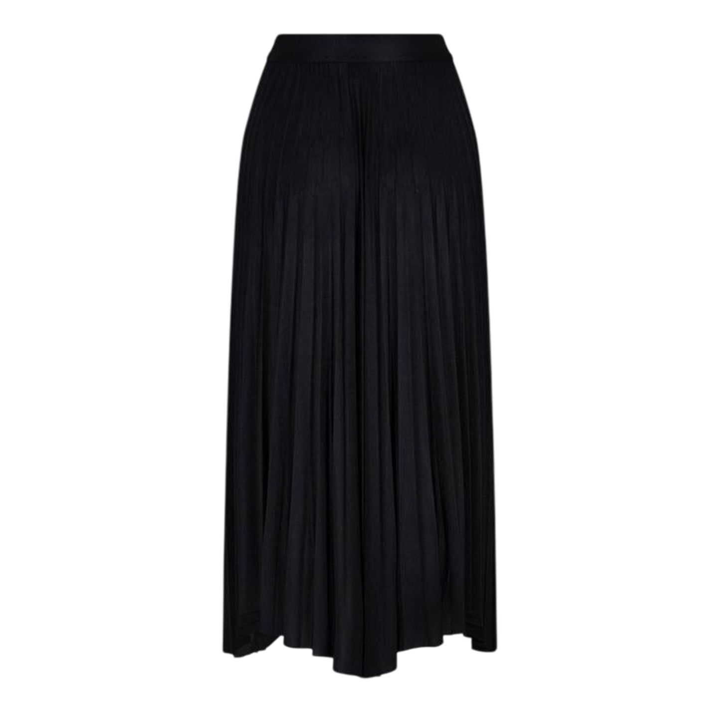 Black - Back - Boss Womens-Ladies Exala Asymmetric Regular Maxi Skirt