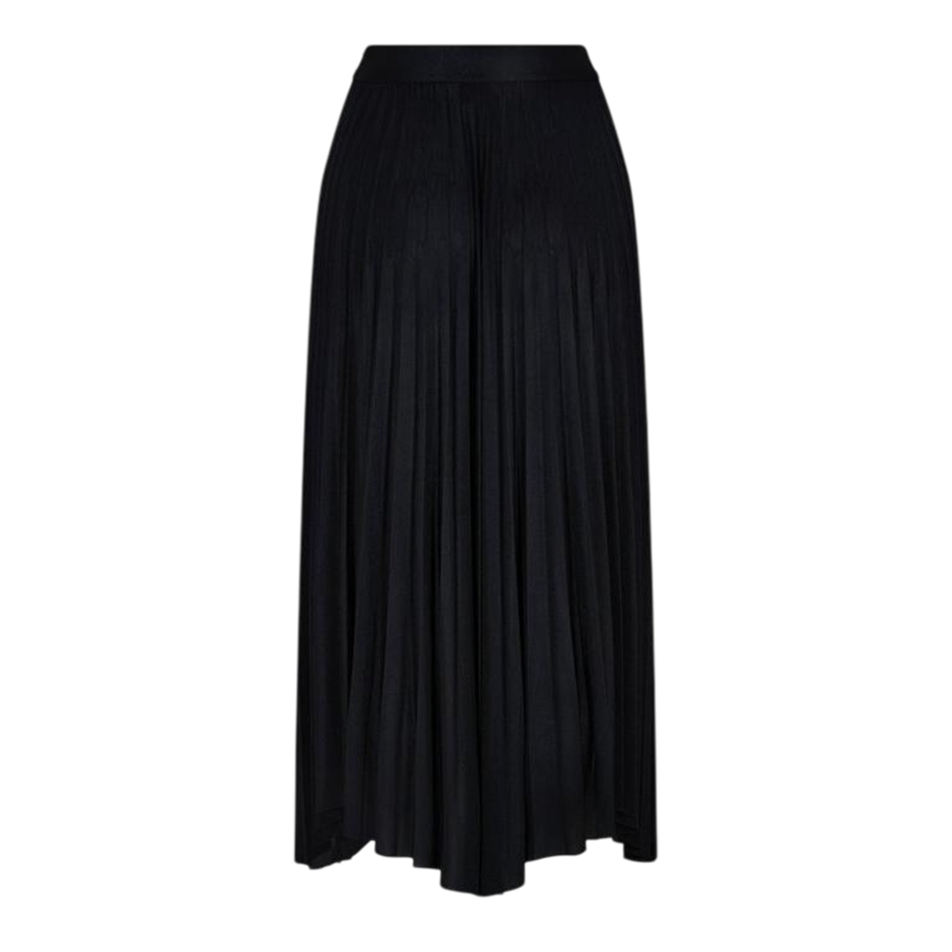 Black - Back - Boss Womens-Ladies Exala Asymmetric Regular Maxi Skirt