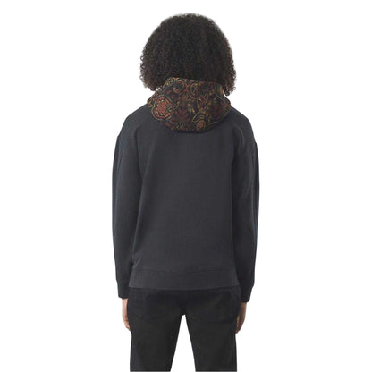 Black - Back - Pretty Green Mens Parthian Cotton Blend Drawstring Hoodie