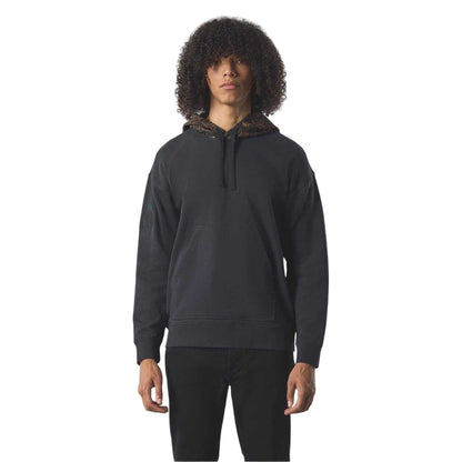 Black - Side - Pretty Green Mens Parthian Cotton Blend Drawstring Hoodie
