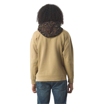 Taupe - Back - Pretty Green Mens Parthian Cotton Blend Drawstring Hoodie